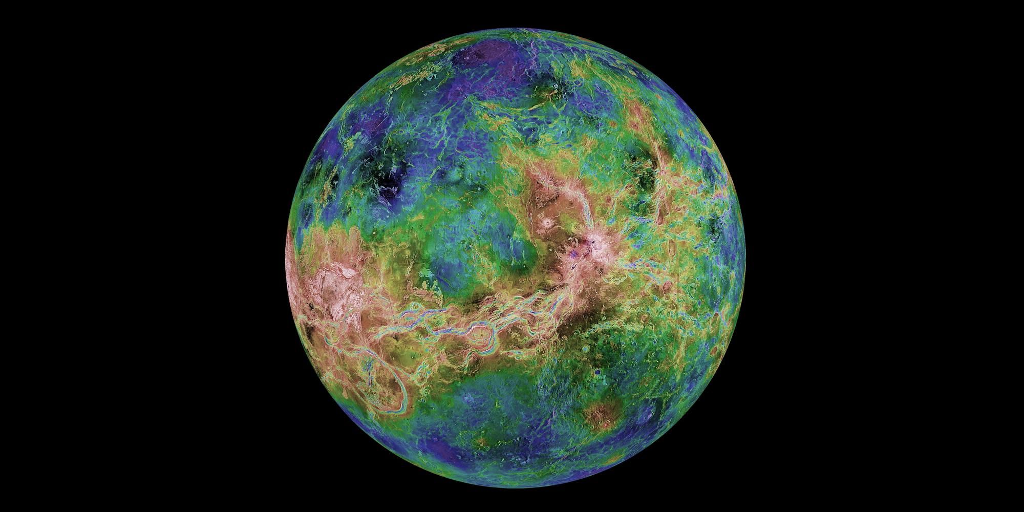 Hemispheric View of Venus NASA
