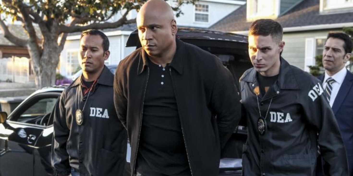 Hanna gets arrested by DEA agents in NCIS Los Angeles