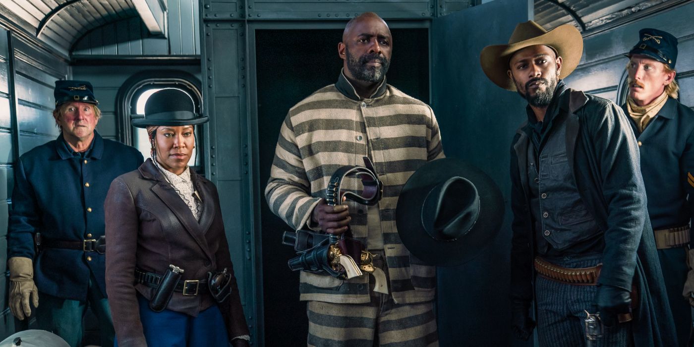 Idris Elba & Regina King in The Harder They Fall