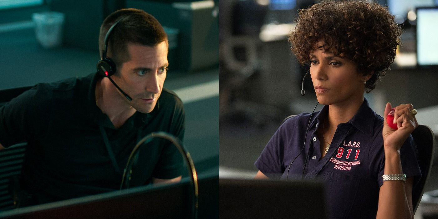 Jake Gyllenhaal in The Guilty and Halle Berry in The Call