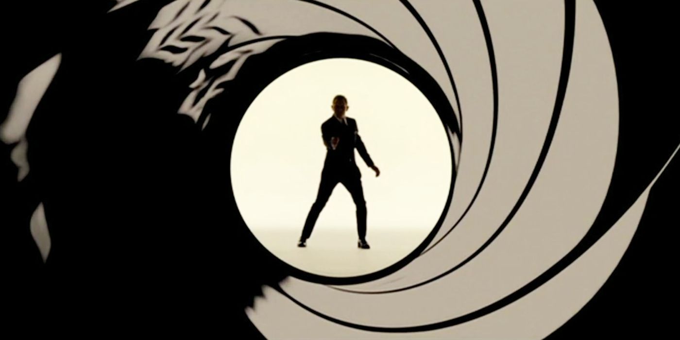 Daniel Craig as James Bond in the gun barrel
