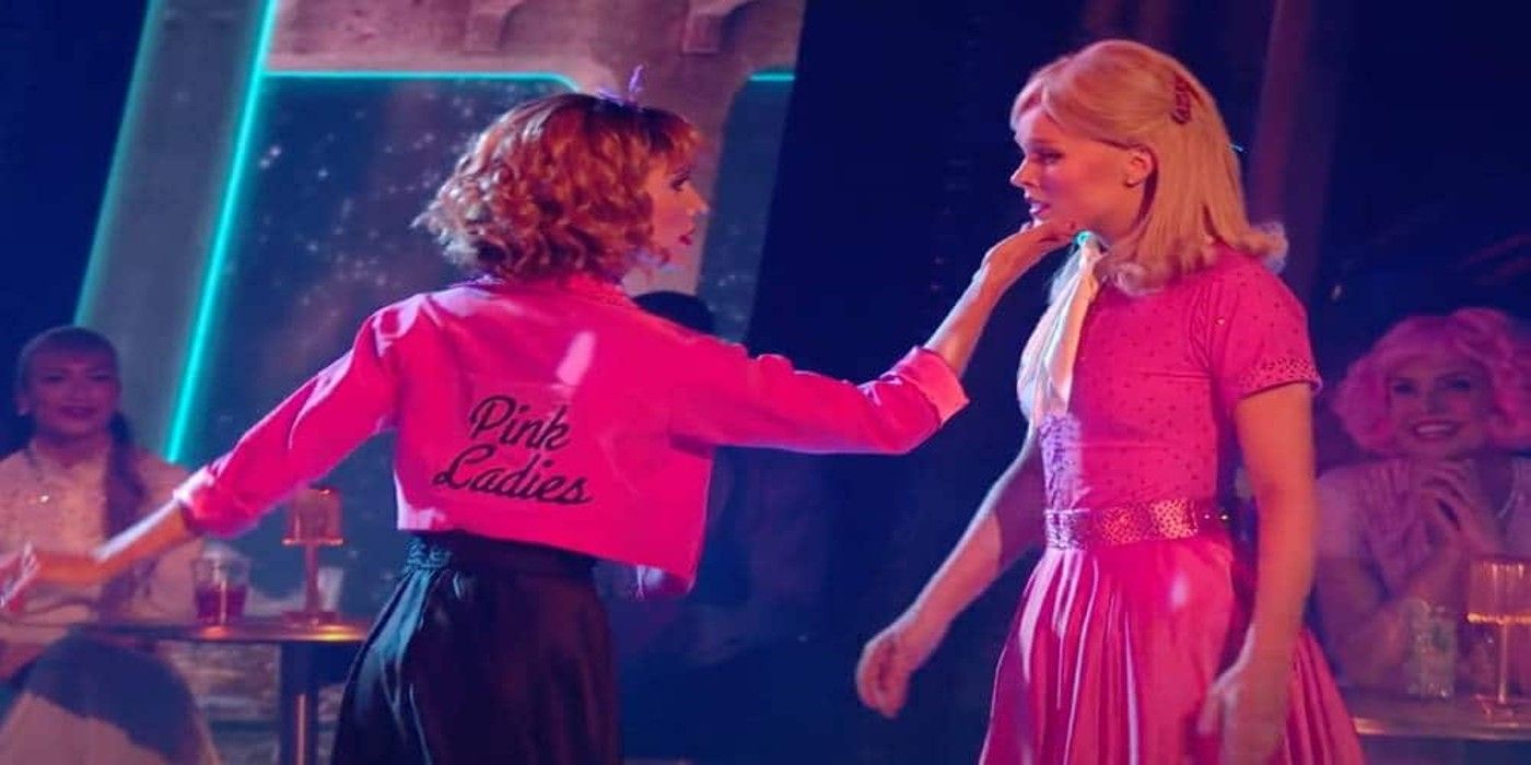 Jenna Johnson and JoJo Siwa dance for Grease week on dancing with the stars