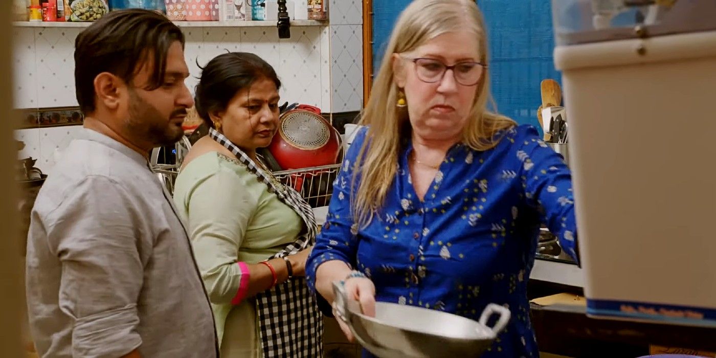 Jenny Slatten with Sumit Singh and his mom Sadhna on 90 Day Fiancé: The Other Way