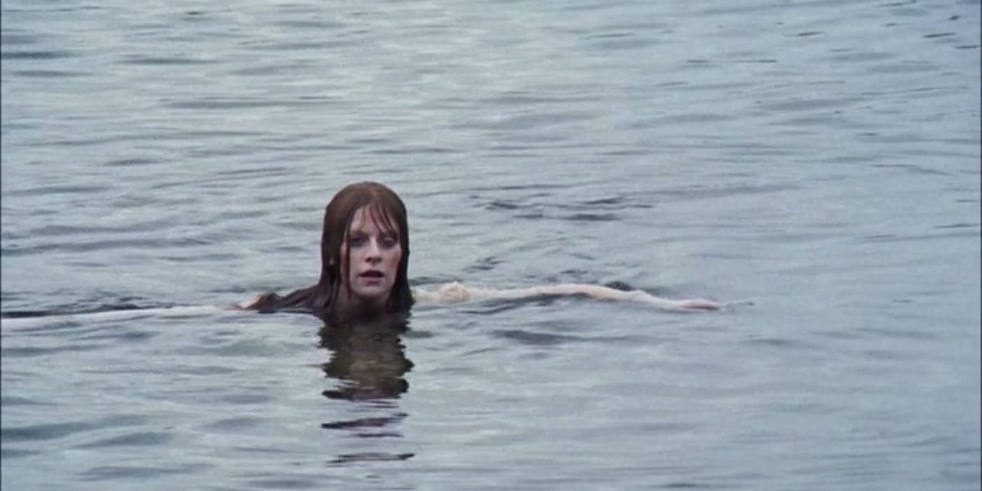 Jessica in the water in Lets Scare Jessica to Death.