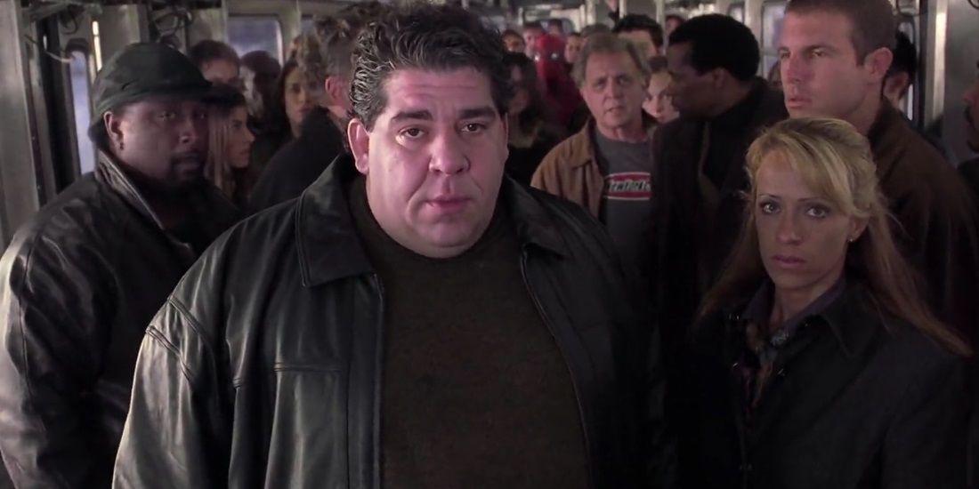 Joey Diaz on the subway in Spider-Man 2