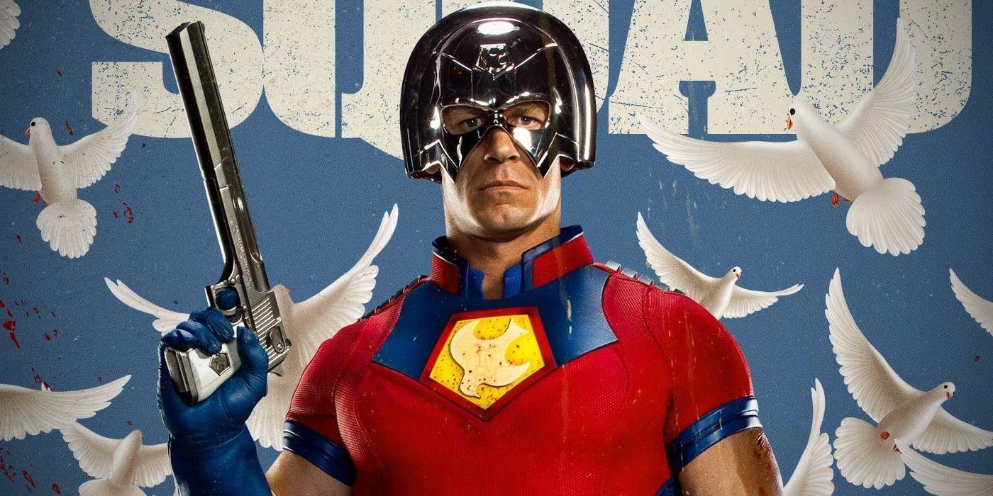 John Cena as Peacemaker in The Suicide Squad poster