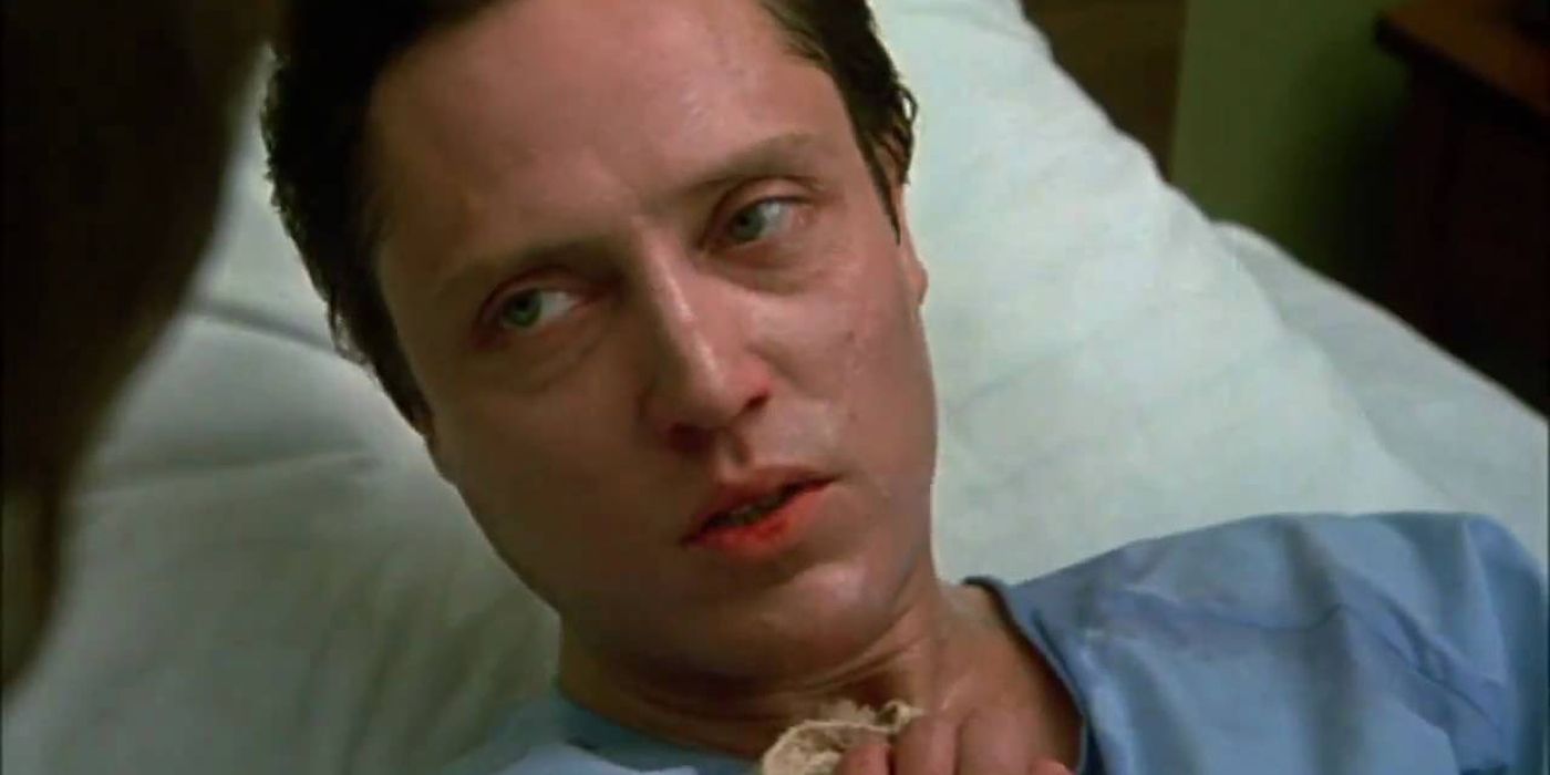 Johnny Smith in a hospital bed in The Dead Zone.