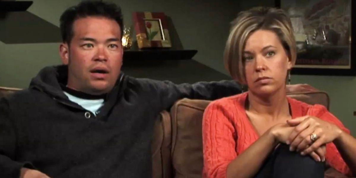 Jon and Kate filming a confessional for Jon &amp; Kate Plus 8