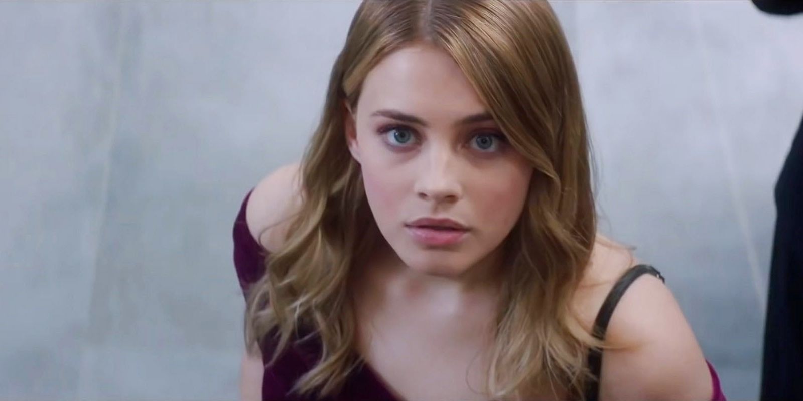 Josephine Langford as Tessa Young in After We Fell looking up