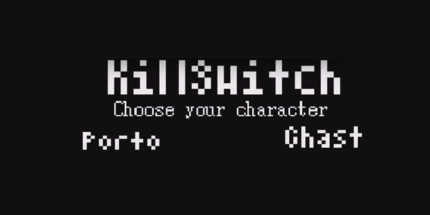 The title screen of the fictitious game Killswitch.