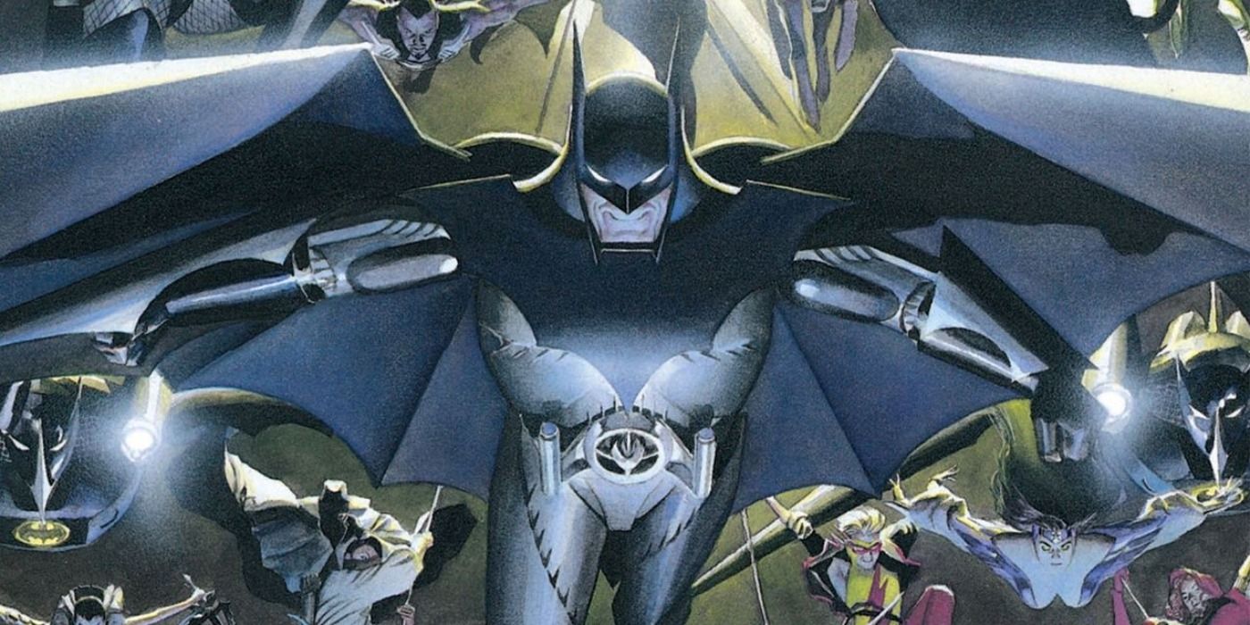 Bruce Wayne and his advanced Batsuit from Kingdom Come.
