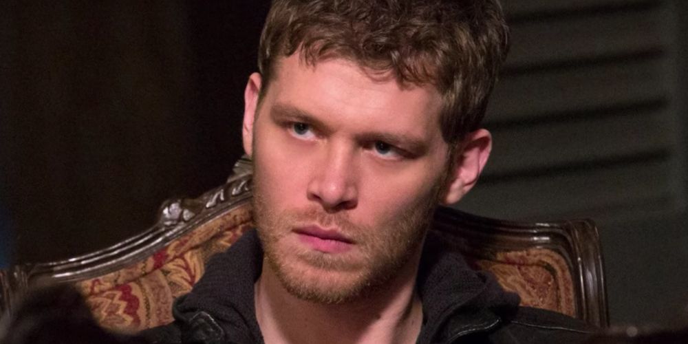 Klaus sits on his throne in The Originals