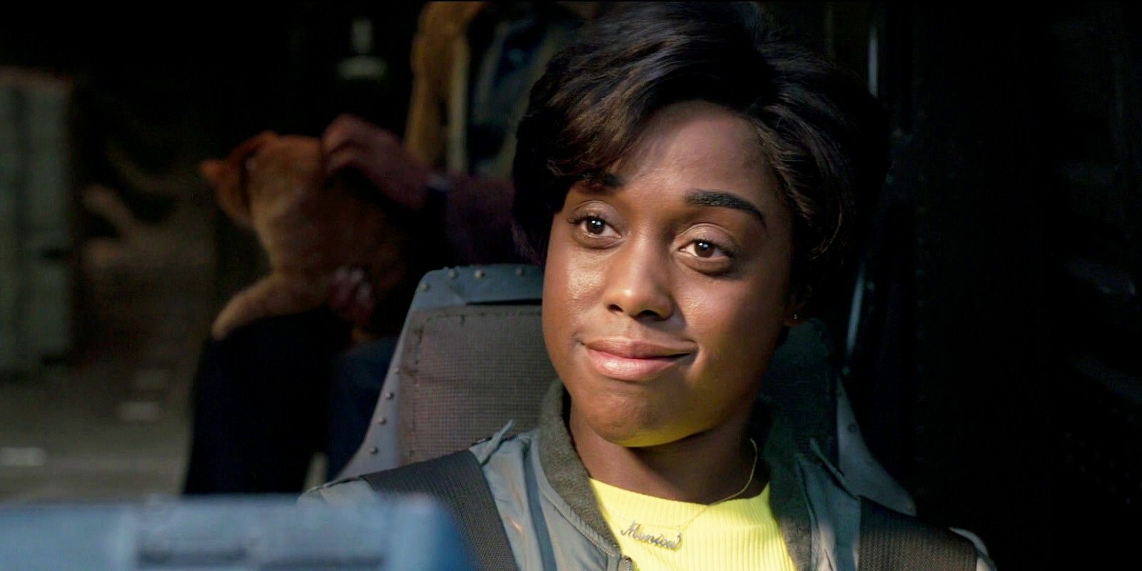 Maria Rambeau smiling confidently in Captain Marvel