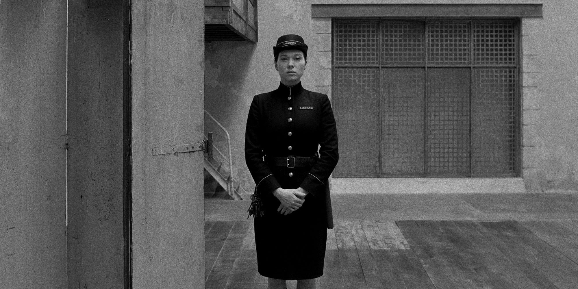 Lea Seydoux as prison guard Simone in The French Dispatch