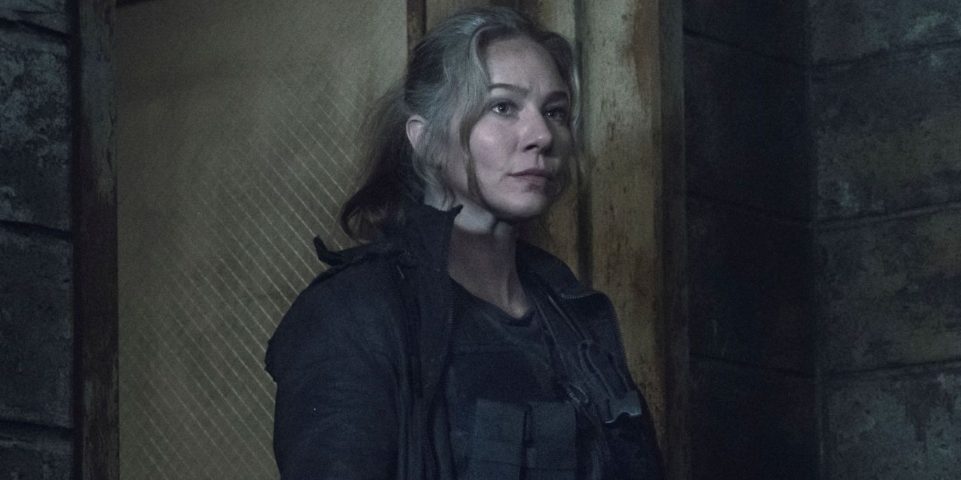 Leah looking serious in The Walking Dead Season 11