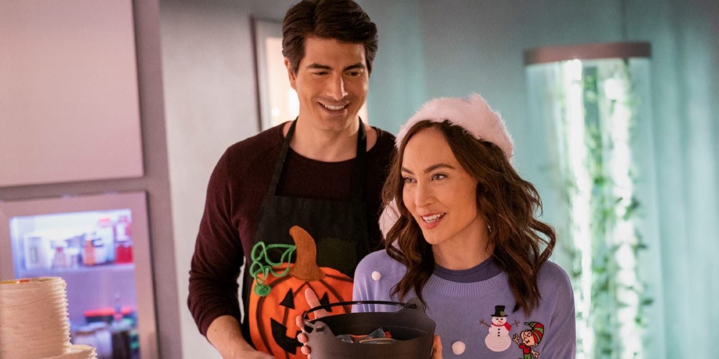 Legends of Tomorrow Ray Palmer and Nora Darhk Brandon Routh Courtney Ford