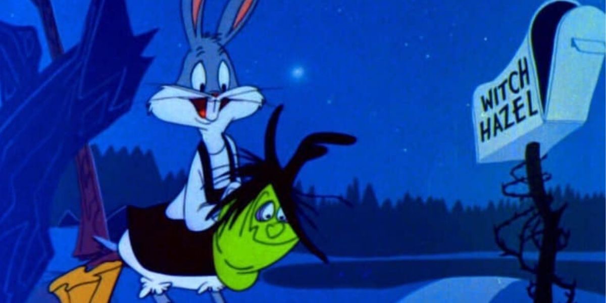 Bugs Bunny in a witch costume in Looney Tunes: &quot;Bugs Bunny's Howl-O-Ween&quot;