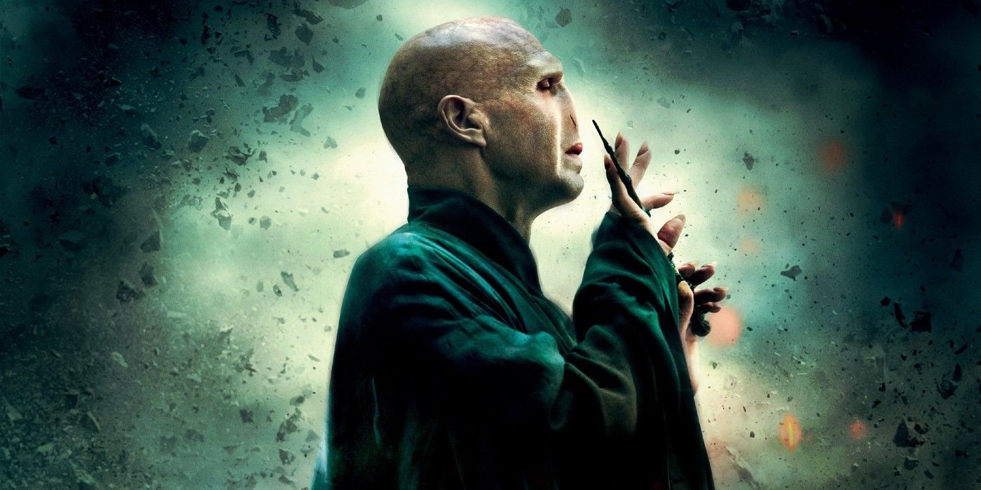 Lord Voldemort holding his wand from Harry Potter