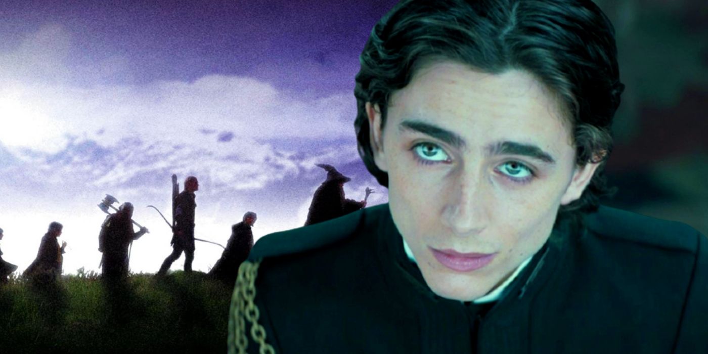 Lord of the Rings The Fellowship of the Ring and Timothee Chalamet in Dune