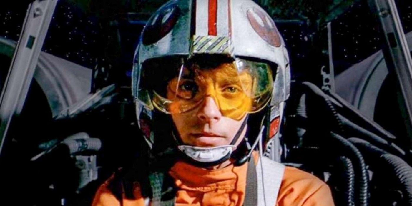 Luke Skywalker in X-Wing Starfighter in Star Wars
