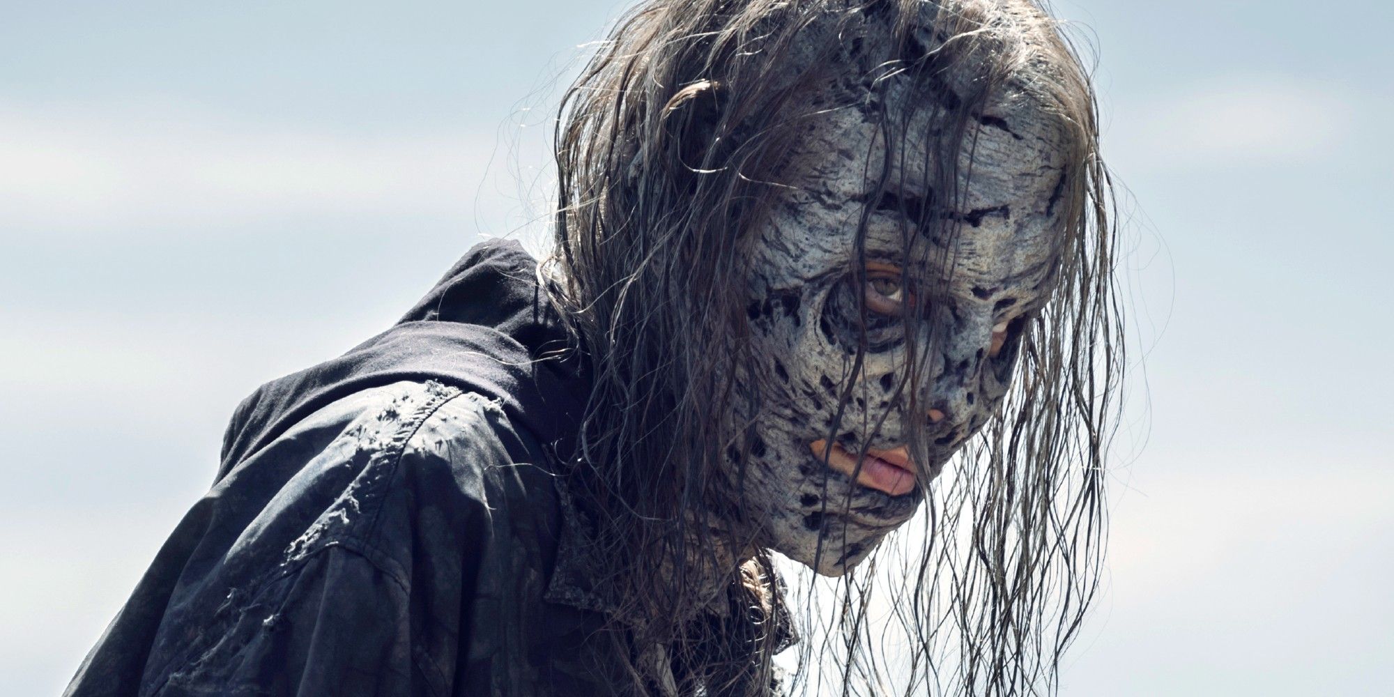 Maggie in a Whisperer mask in The Walking Dead season 11