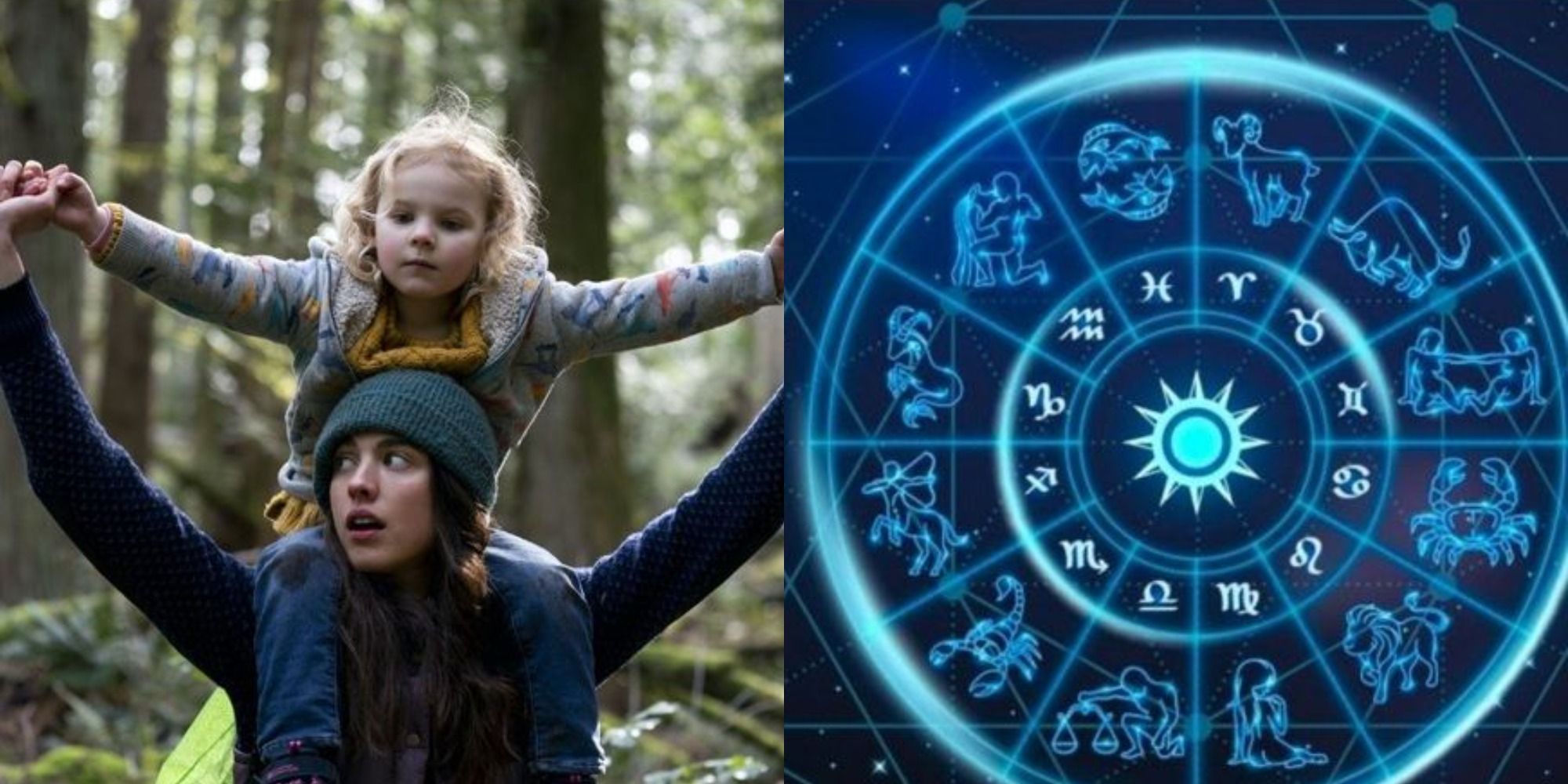 Maddie and Alex on Netflix's Maid and Zodiac Symbol