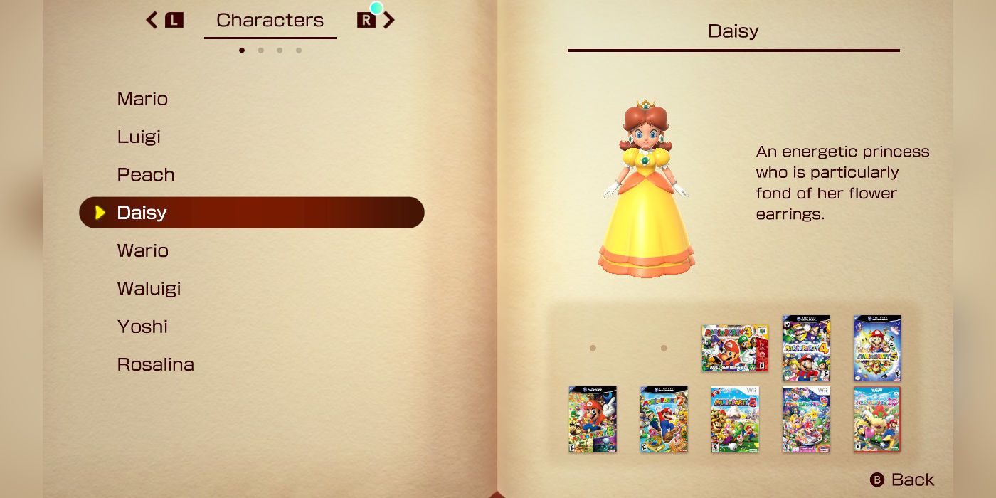 Mario Party Superstars Encyclopedia Page Daisy