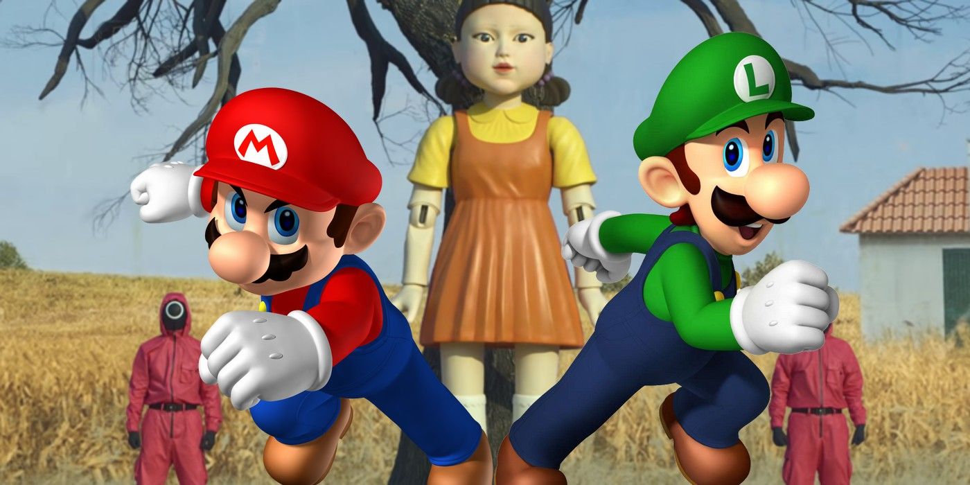 Mario and Luigi Play Squid Game
