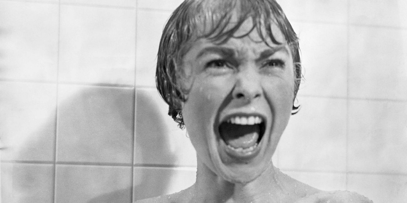 Marion dying in the shower in Psycho