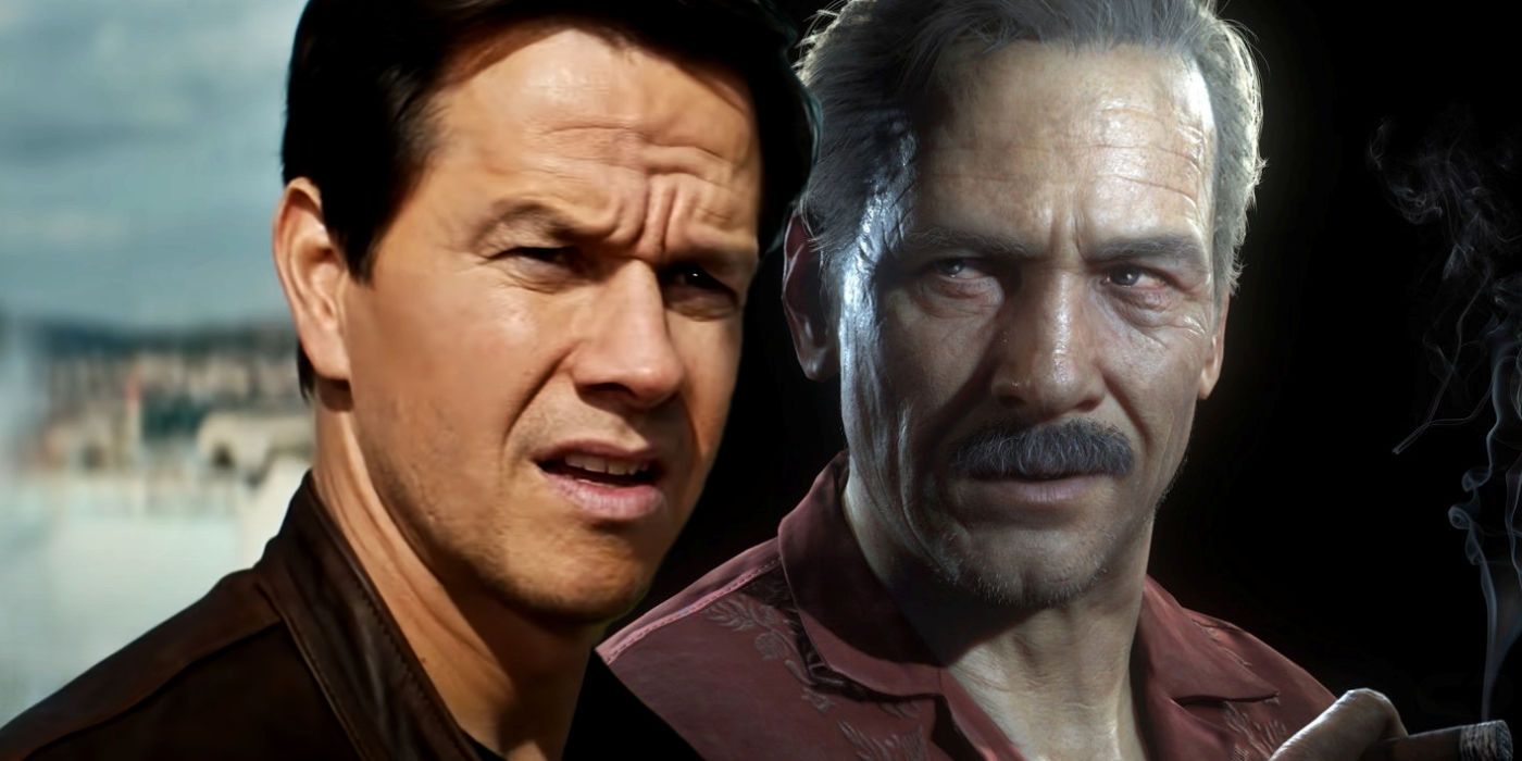 Mark Wahlberg as Sully and Uncharted Game Sully