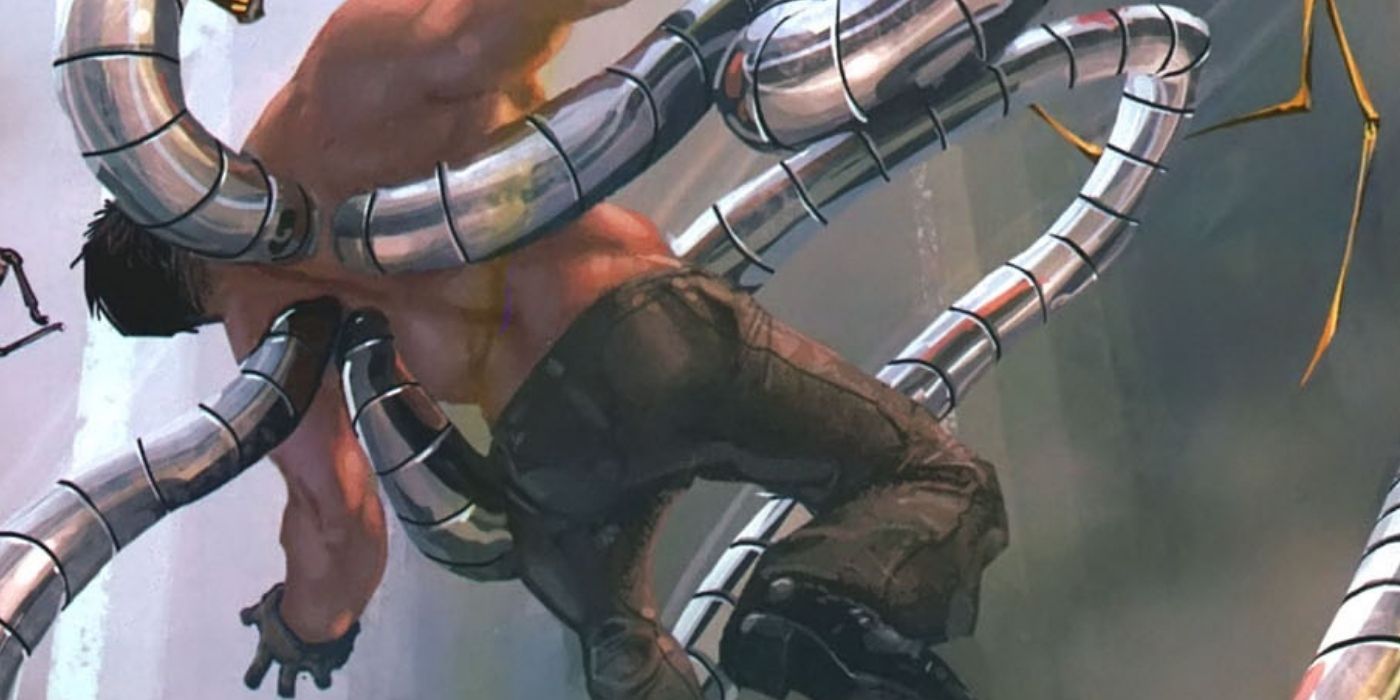 Doc Ock battling Spider-Man