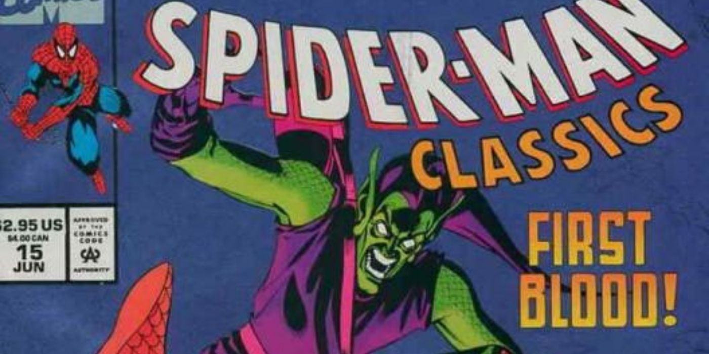 Green Goblin on the cover of a Spider-Man comic