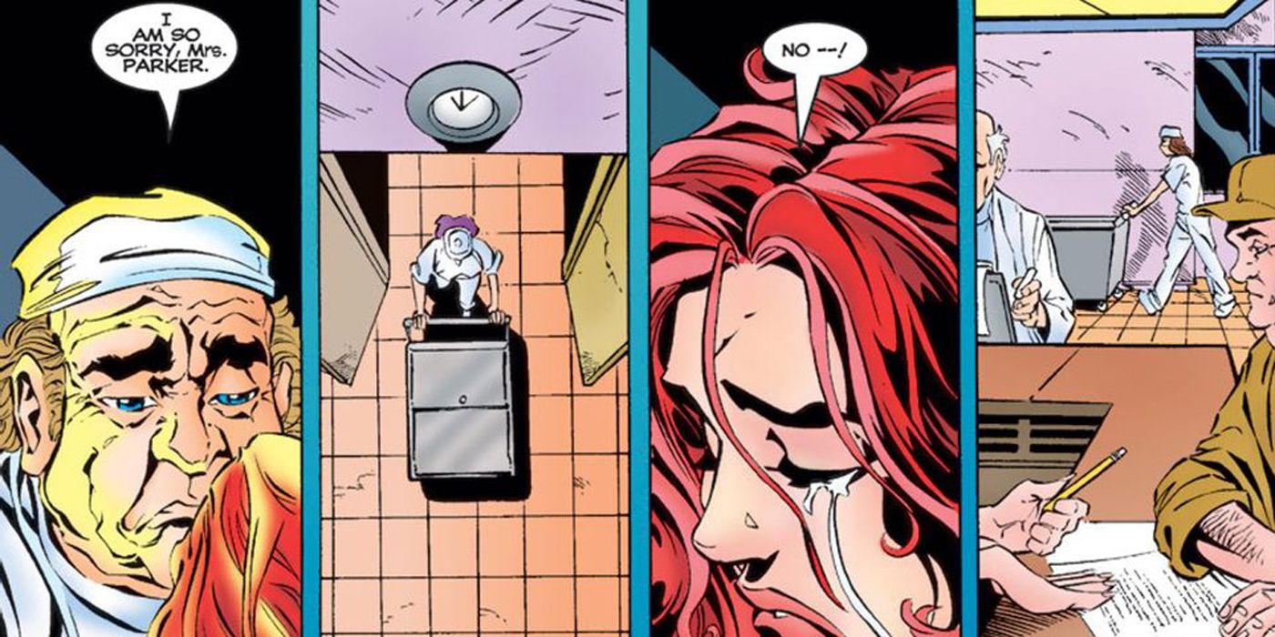 Mary Jane loses her baby.