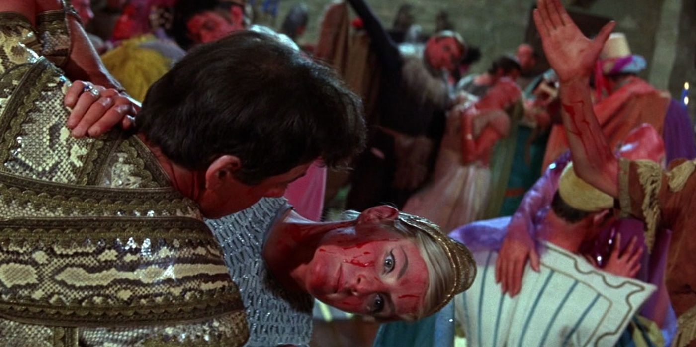 Dancers bleeding in the ballroom from Masque of the Red Death