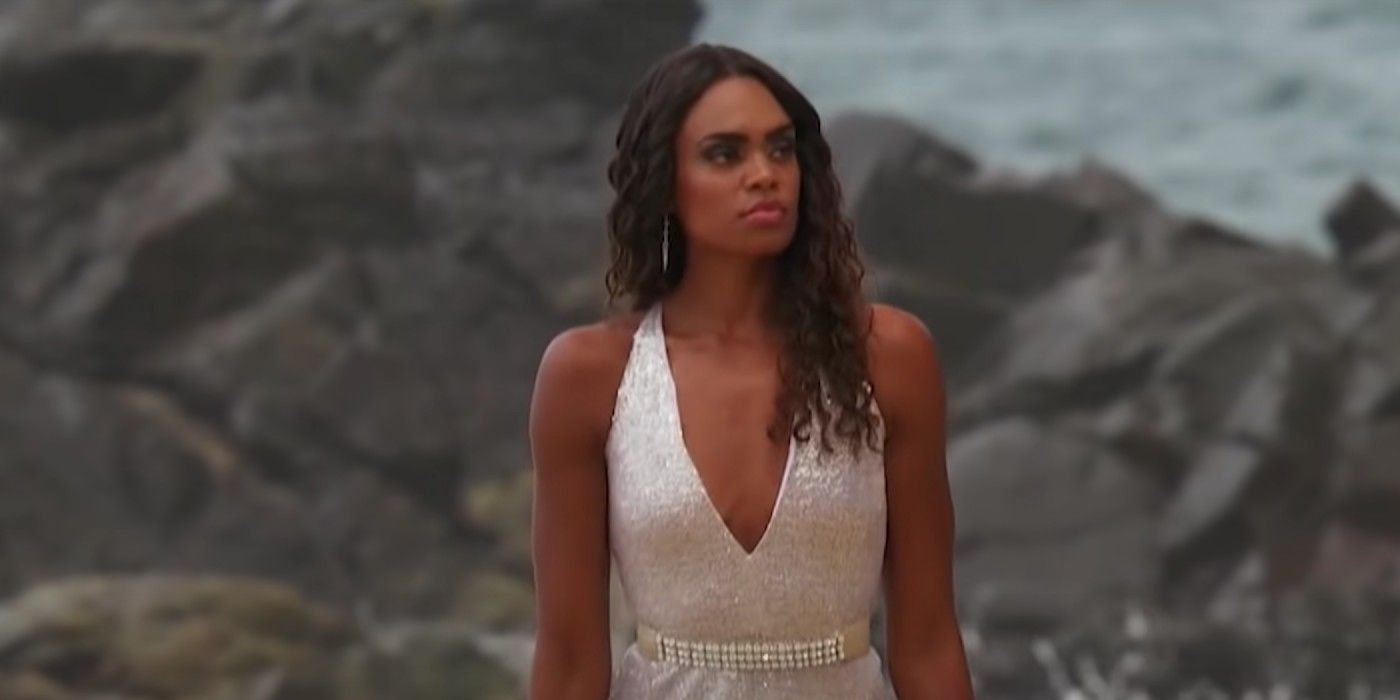 Michelle Young posing on a beach in The Bachelorette season 18