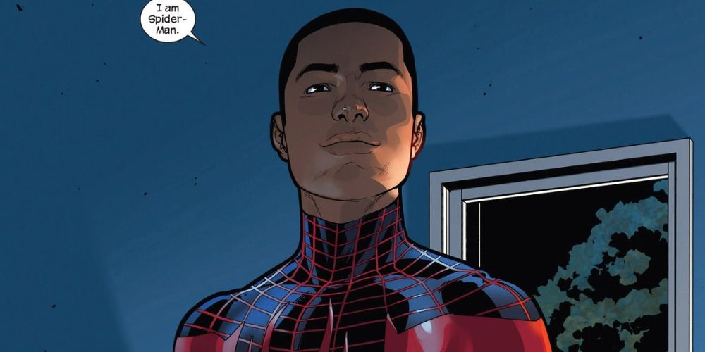 Miles Morales becomes Spider-Man in Marvel Comics.