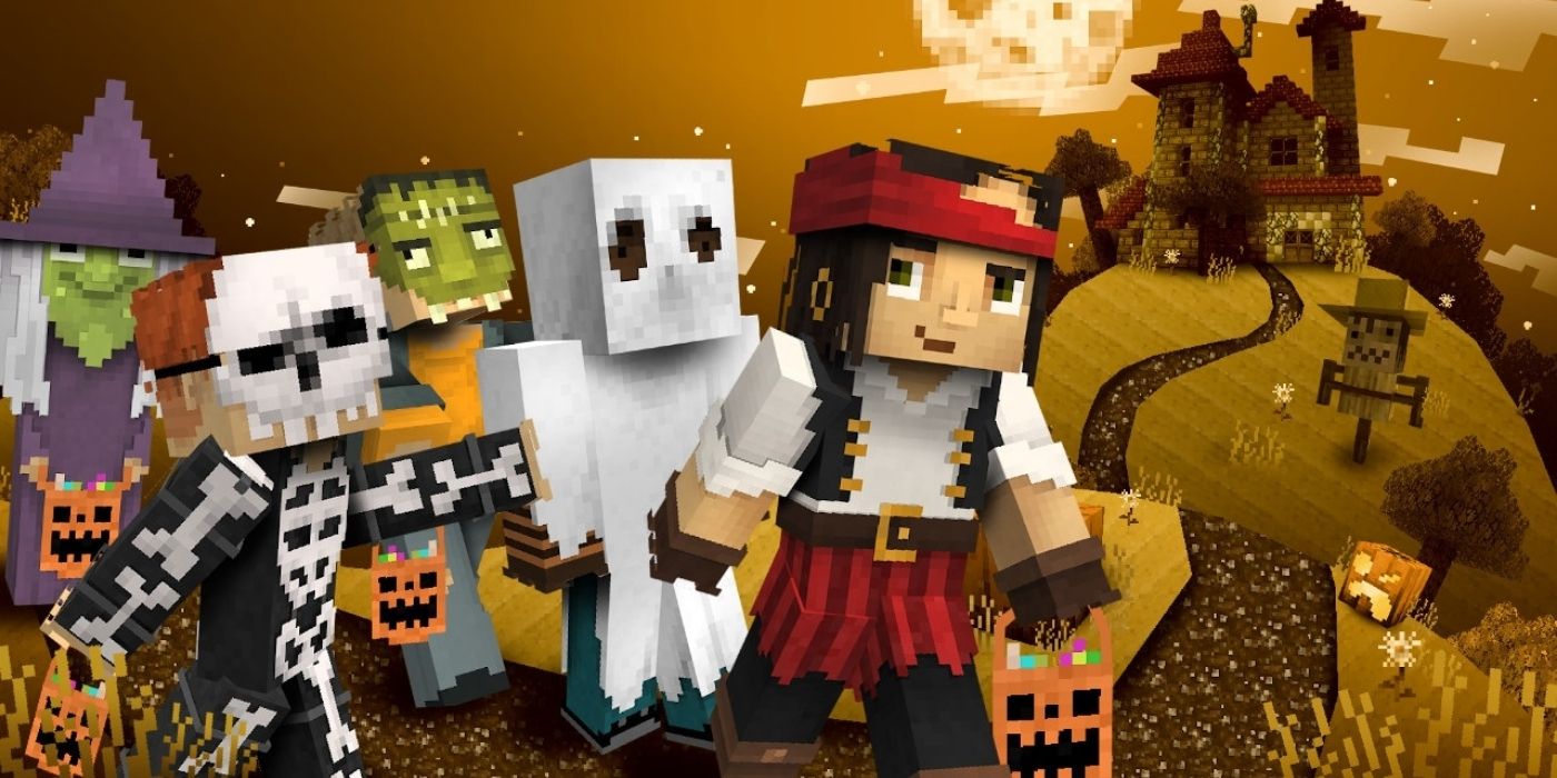 Minecraft Player Builds Glowing Jack-O-Tower For Halloween Decoration