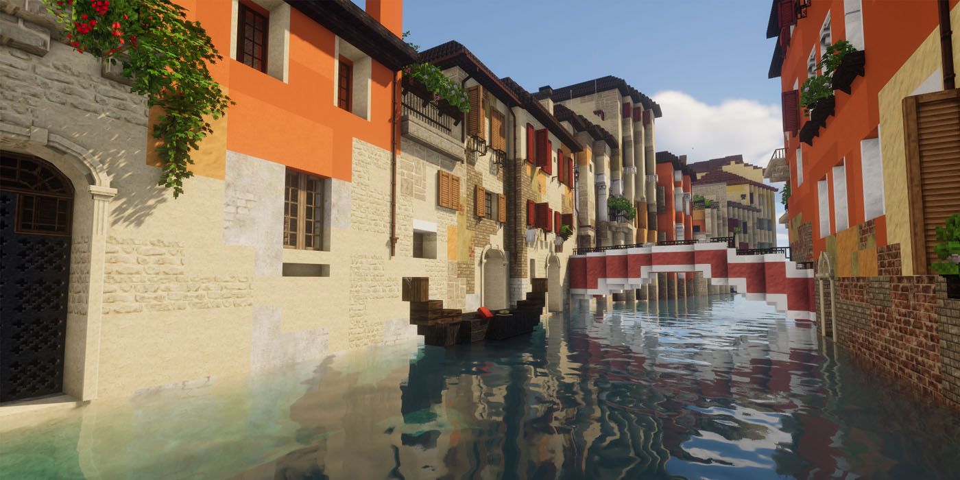 Minecraft Venice Canal Build