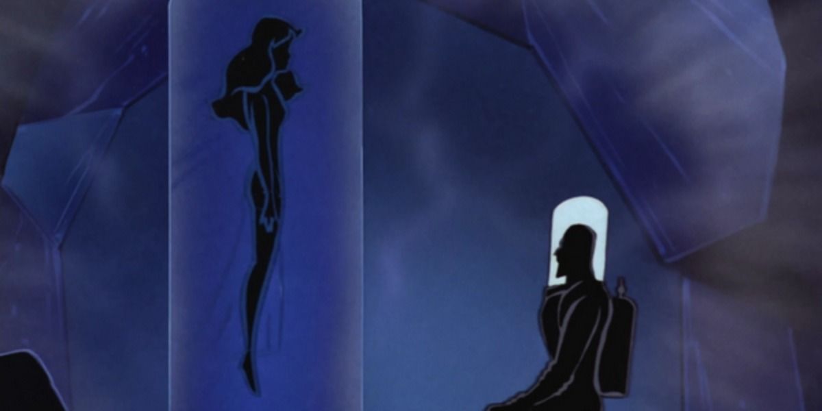 Mr. Freeze with his frozen wife Nora in Batman The Animated Series.