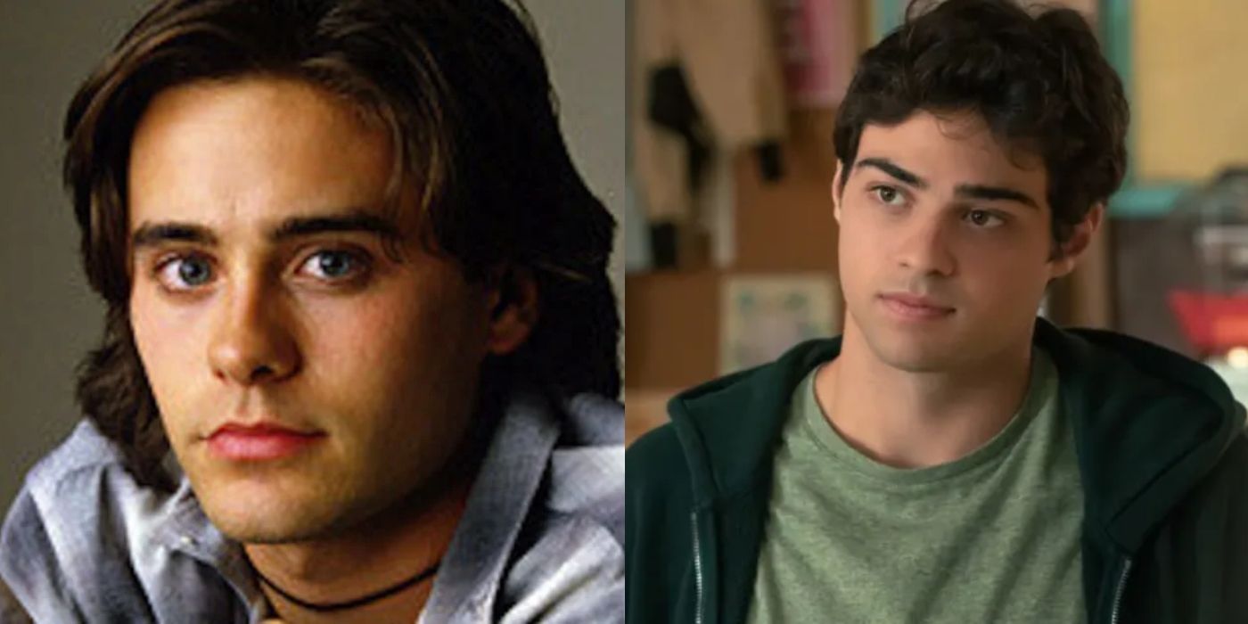 Split image of Jared Leto on My So-Called Life and Noah Centineo in To All The Boys I've Loved Before