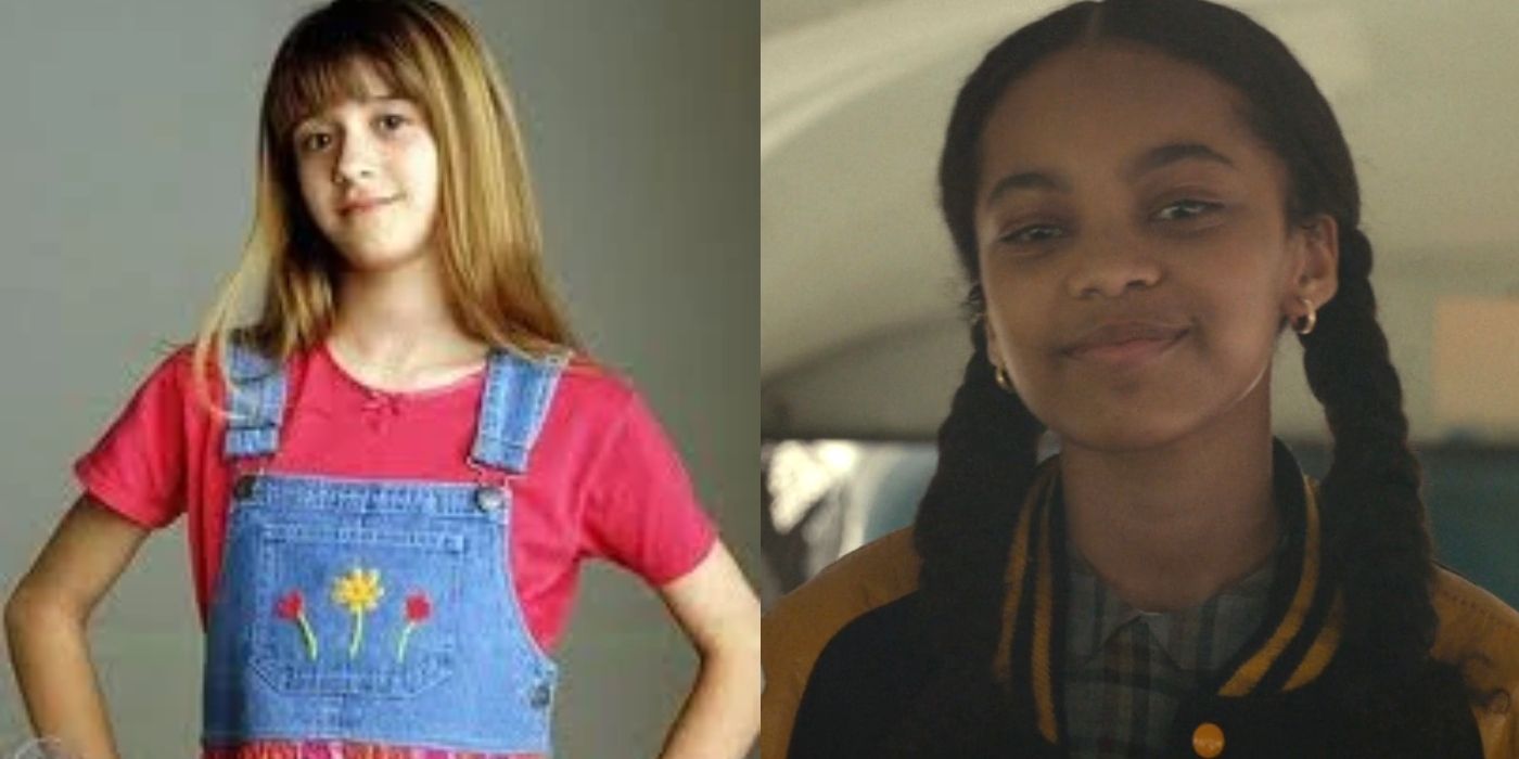 Split image of Lisa Wilholt on My So-Called Life and Milan Ray on The Wonder Years