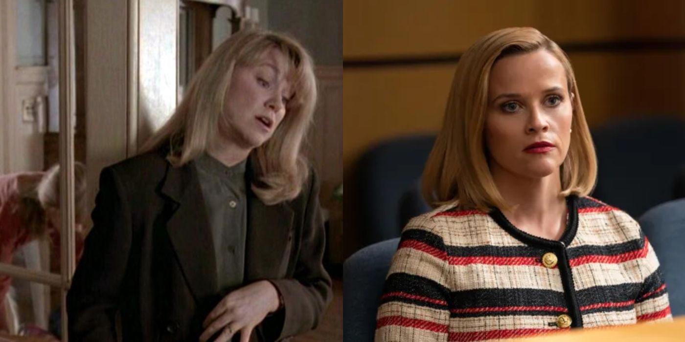 Split image of Mary Kay Place in My So-Called Life and Reese Witherspoon in Little Fires Everywhere