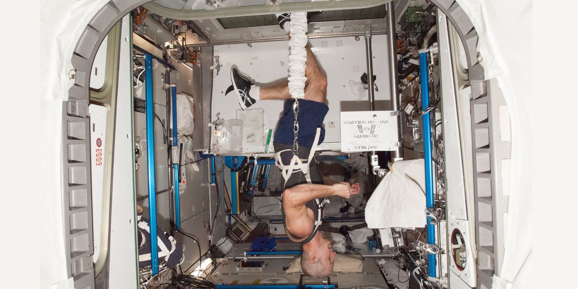 NASA Scientist Running In Space