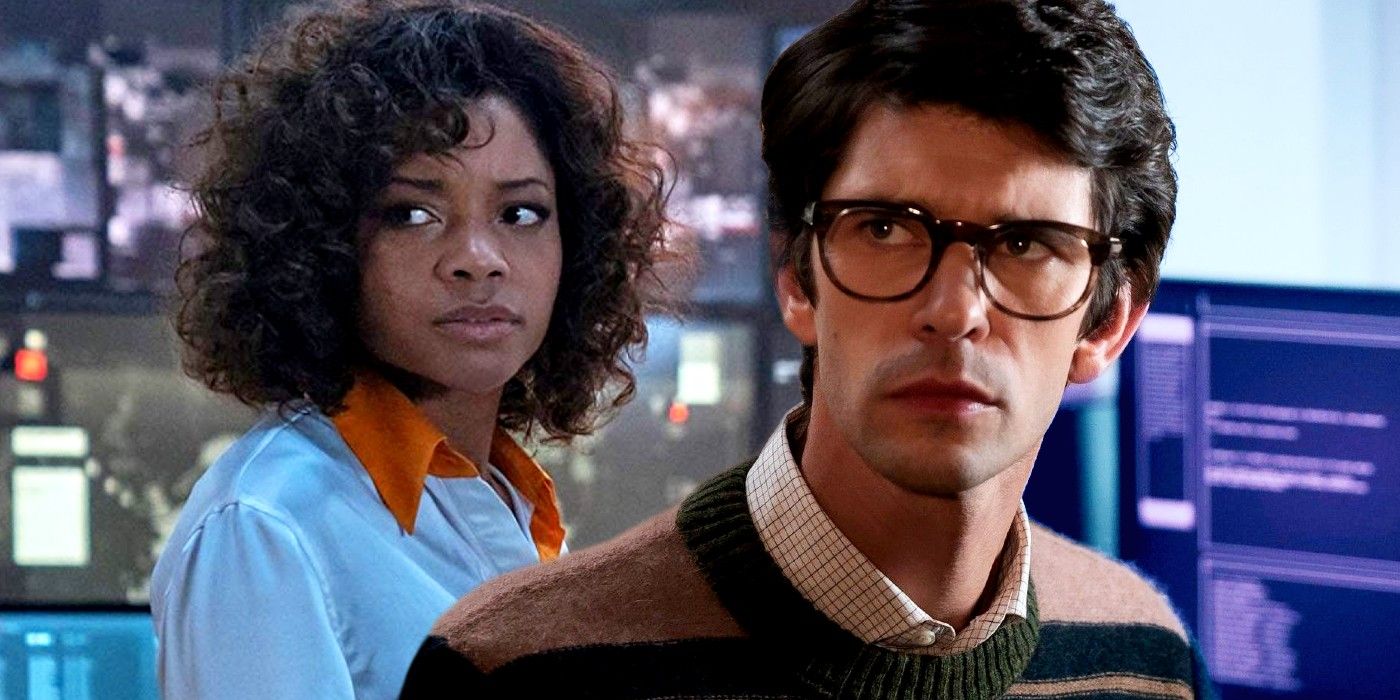 Naomie Harris as Moneypenny and Ben Whishaw as Q in James Bond