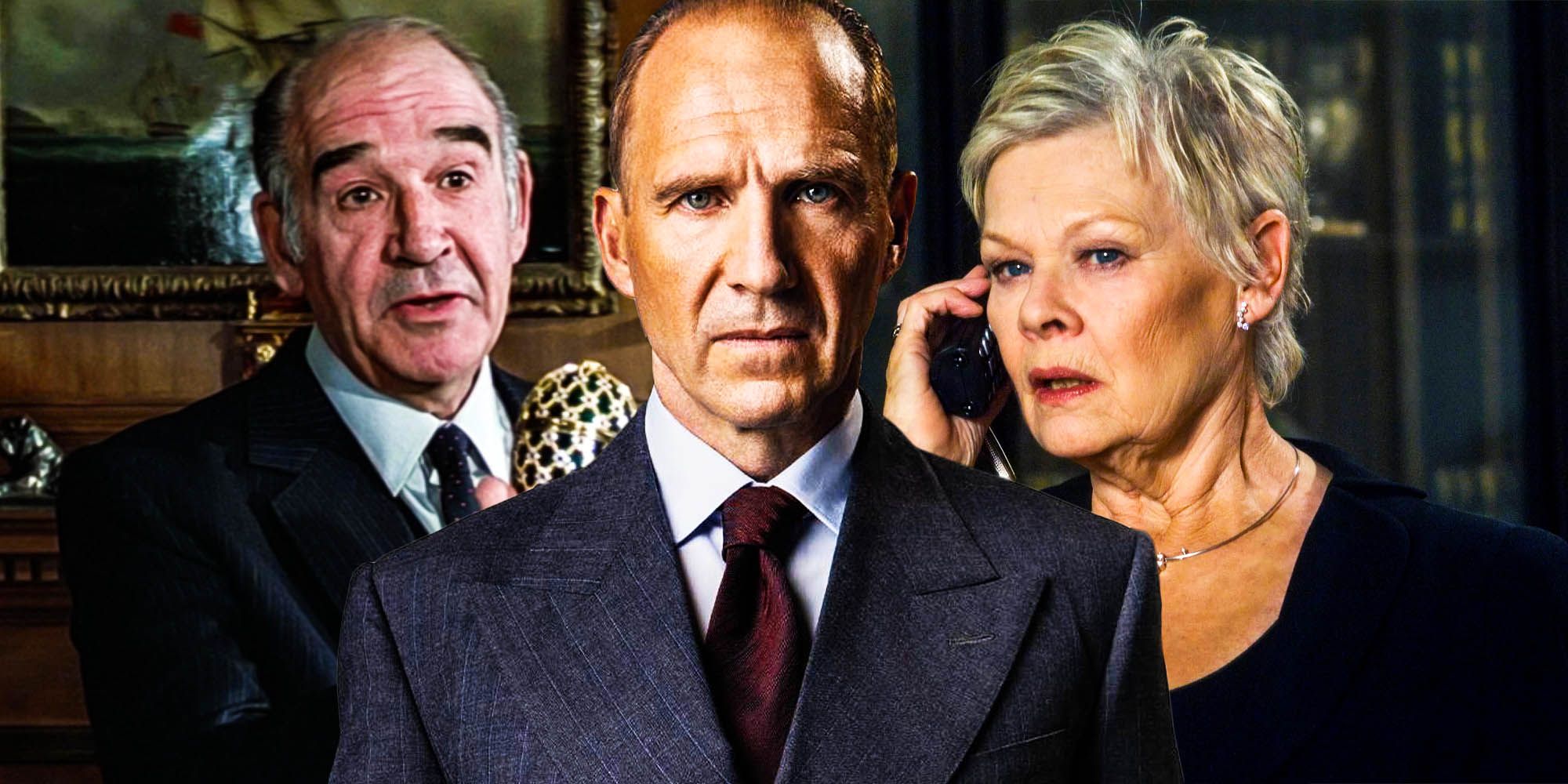 No Time To Die Makes Moore and Daltons M Canon In Daniel Craigs Movies judi dench Robert brown M