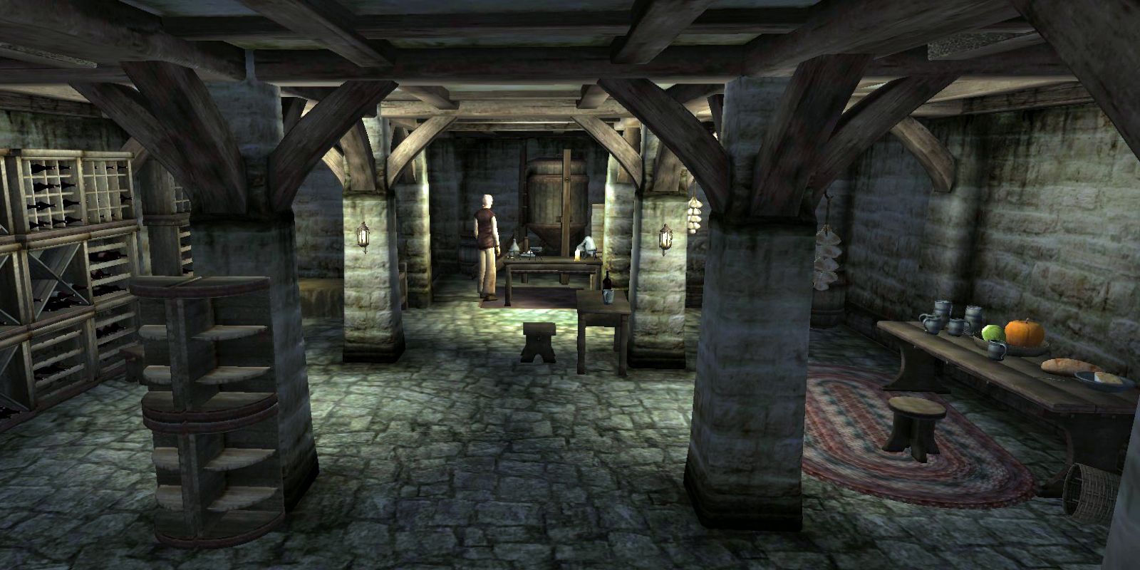 Sinderion's Oblivion workshop is in the basement of the West Weald Inn