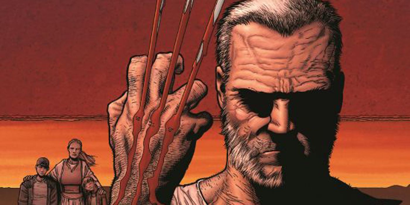 Old Man Logan extending his claws in Marvel Comics.