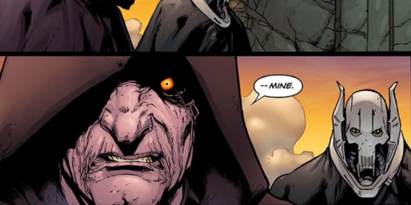 Palpatine tells Grievous not to worry about Maul's plans as his is the only one that matters in Son of Dathomir
