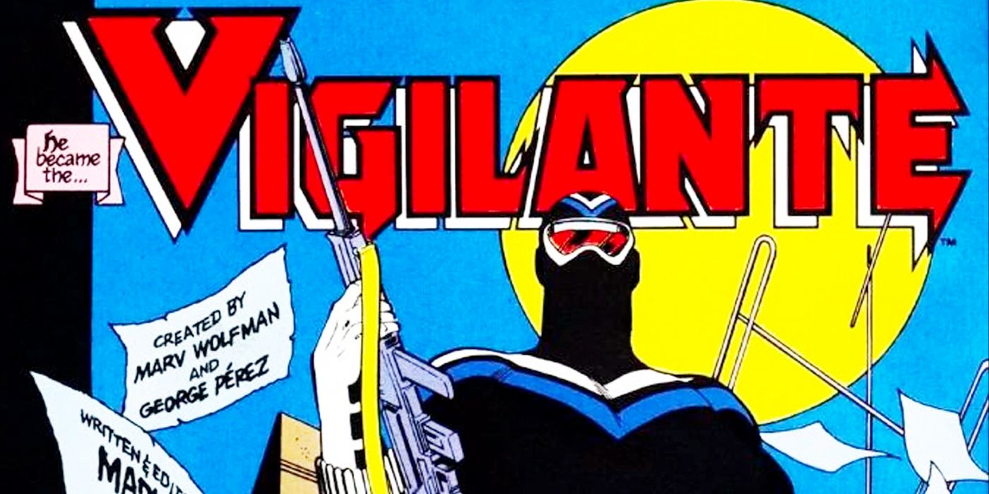 The Vigilante Adrian Chase prepares to attack in DC Comics.