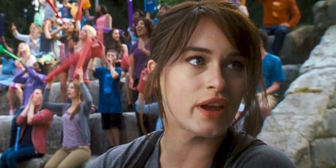 Clarisse looking to her left in Percy Jackson.